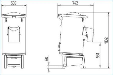 Onion peeler | stainless | 30 kg load | 1,15 kW | C/E OP30