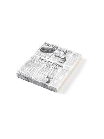 Parchment paper - newspaper print 240x350 mm - pack. 500 pcs. HENDI 678107