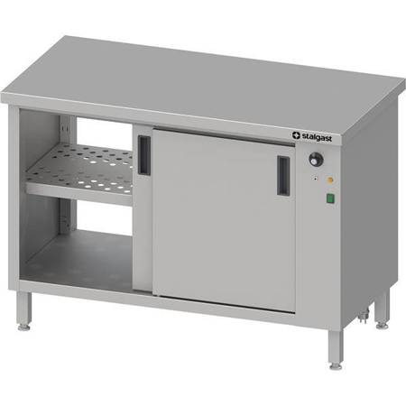 Pass-through table, with warming cabinet,sliding door 1000x600x850 mm STALGAST MEBLE 982196100