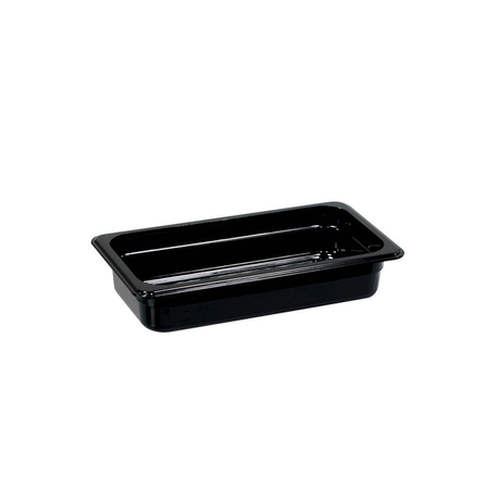 Polycarbonate container, black, GN 1/3, H 65 mm STALGAST 153062