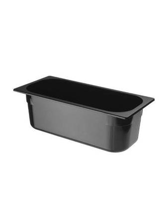 Polycarbonate ice cream tray black 360x165x(H)120, 5 l HENDI 807033