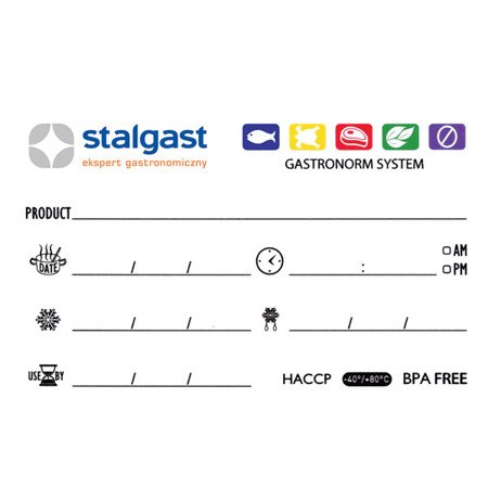 Polypropylene container, GN 1/1, H 200 mm 161201 STALGAST