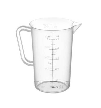 Polypropylene measuring cup with scale - 0.5l HENDI 567104