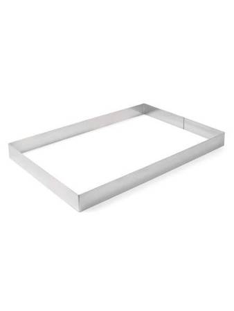 Rectangular bakery and pastry rim with a thickness of 1.5 mm, height HENDI 512418