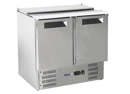 Refrigerated 2-door salad table with hinged lid HENDI 236161