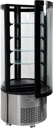 Refrigerated display case 400L 68x68x175 BLACK | YG-05098