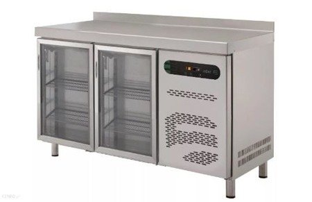 Refrigerated table with glass doors 700 mm GN 1/1 ESSENZIAL LINE ETP-7-135-20 D GLASS