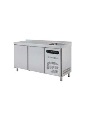 Refrigerated table with sink 600 mm ESSENZIAL LINE ETP-6-150-20 D S