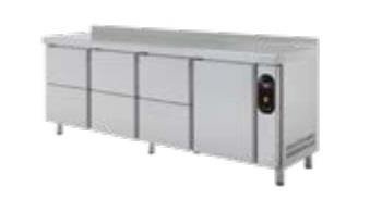 Refrigerated table without aggregate with drawers 700 mm GN 1/1 ESSENZIAL LINE ETP-7-192-16 R D