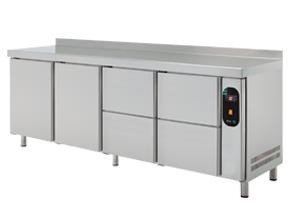 Refrigerated table without aggregate with drawers 700 mm GN 1/1 ESSENZIAL LINE ETP-7-192-24 R D