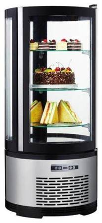 Round refrigerated display case 100L