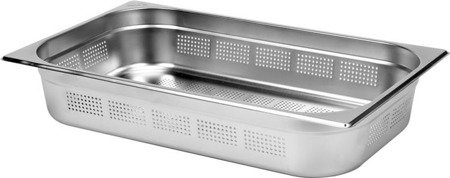 STAINLESS STEEL PERFORATED CONTAINER GN 1/1 100 | YG-00343