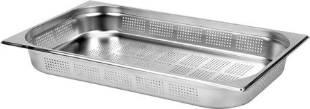 STAINLESS STEEL PERFORATED CONTAINER GN 1/1 65 | YG-00342