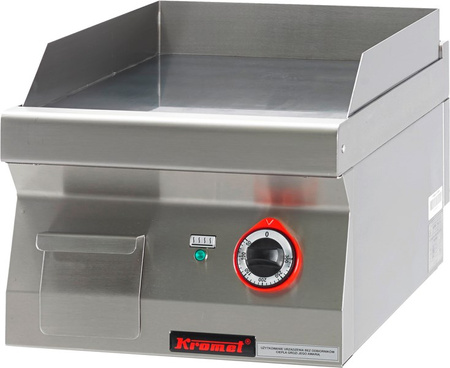 Smooth chrome-plated grill plate 400 mm 4,8kW 700.PBE-400G Kromet