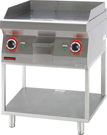 Smooth grill plate 600 mm 8kW on skeleton base 700.PBE-600G.T Kromet