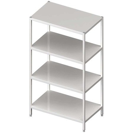 Steel storage rack, bolted, solid shelves, 1000x500x1800 mm 610105 STALGAST