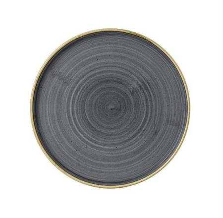 Stonecast Blueberry 210x(h)20 shallow plate with rim Churchill | SBBSWP211