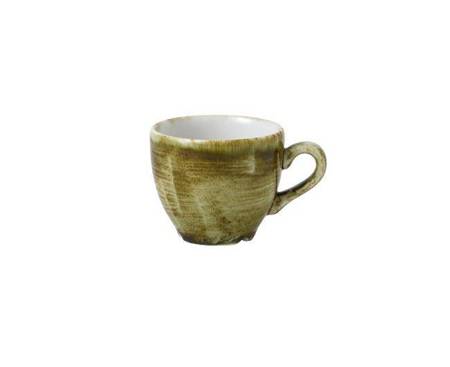Stonecast Plume Green 100ml Churchill espresso cup | PLGRCEB91