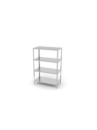 Storage rack 4 full shelves - bolted, with dimensions. 1000x500x(H)18 HENDI 812532