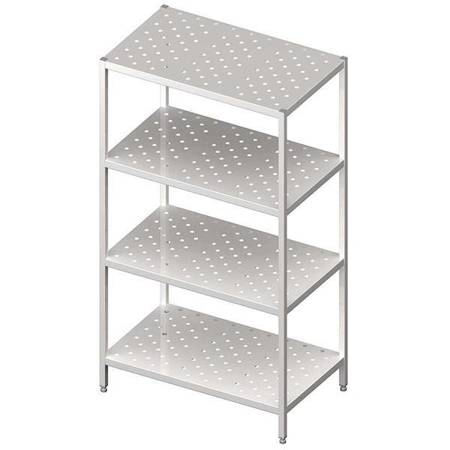 Storage rack,perforated shelves 1000x500x1800 bolted STALGAST MEBLE 981865100