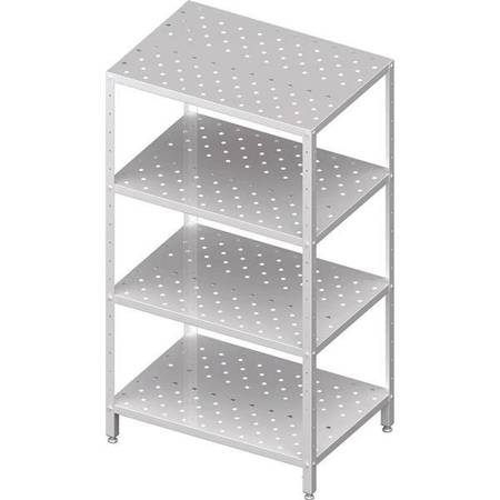 Storage rack,perforated shelves 1100x500x1800 bolted STALGAST MEBLE 981895110