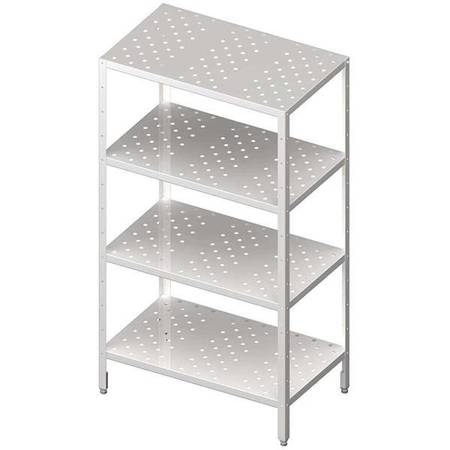 Storage rack,perforated shelves 600x400x1800 bolted STALGAST MEBLE 981894060