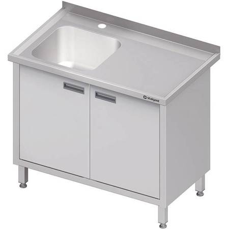 Table with 1-bowl sink.(L),swing door 1100x600x850 mm STALGAST MEBLE 980736110