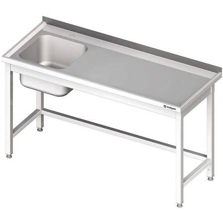 Table with 1-bowl sink.(L),without shelf 1500x700x850 mm STALGAST MEBLE 980677150