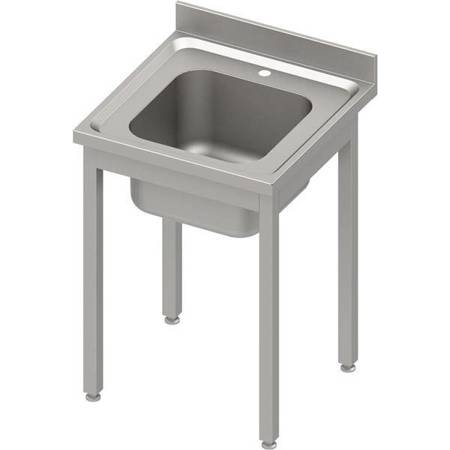 Table with 1-bowl sink.(L),without shelf 700x600x850 mm welded, pressed top, canned edge 100x15x10 STALGAST MEBLE 984436070S