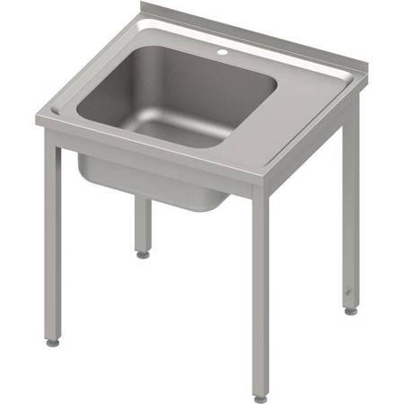 Table with 1-bowl sink.(L),without shelf 800x600x850 mm welded, pressed top STALGAST MEBLE 983836080S