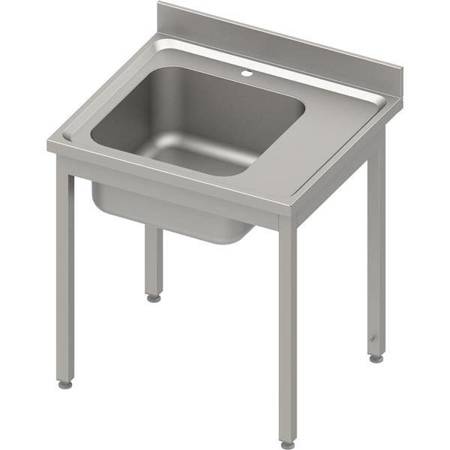 Table with 1-bowl sink.(L),without shelf 900x600x850 mm welded, pressed top, canned edge 100x15x10 STALGAST MEBLE 984436090S