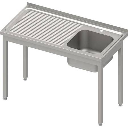 Table with 1-bowl sink.(P),without shelf 1200x700x850 mm welded, pressed top STALGAST MEBLE 983817120S