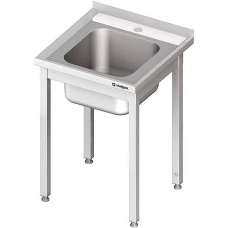 Table with 1-bowl sink.without shelf 600x600x850 mm welded STALGAST MEBLE 980626060S