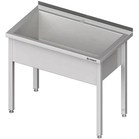 Table with 1-chamber welded pool 600x600x850 mm h=300 mm STALGAST MEBLE 981336060