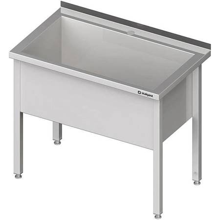 Table with 1-chamber welded pool 600x700x850 mm h=400 mm STALGAST MEBLE 981347060