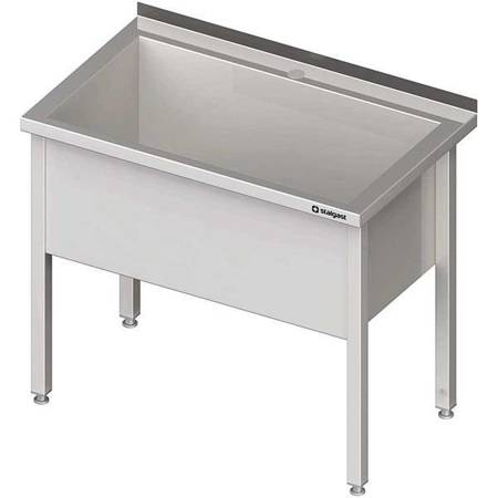 Table with 1-chamber welded pool 700x700x850 mm h=400 mm STALGAST MEBLE 981347070