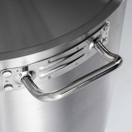 Tall pot with lid, steel, O 500 mm, V 98.2 l 011502 STALGAST