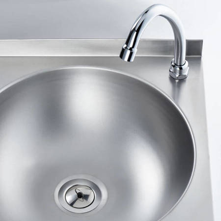 Touchless washbasin with knee switch and faucet STALGAST 610004