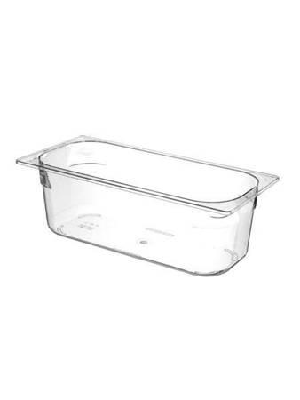 Transparent polycarbonate ice cream tray 360x165x(H)120, 5 l HENDI 807026