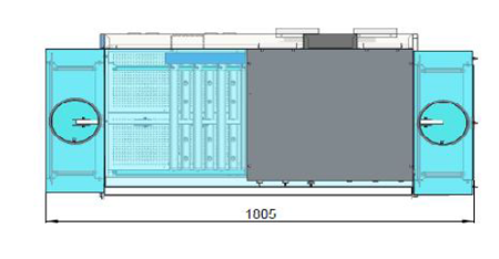 Tunnel garbage can dishwasher 220L/R