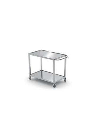 Two-shelf waiter's cart, with dimensions. 800x500x850 mm HENDI 816691