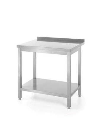 Wall-mounted work table with shelf - bolted, with dimensions. 1200x600x850 m HENDI 811474