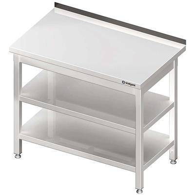 Wall table with 2 shelves 1600x700x850 mm welded STALGAST MEBLE 980067160S