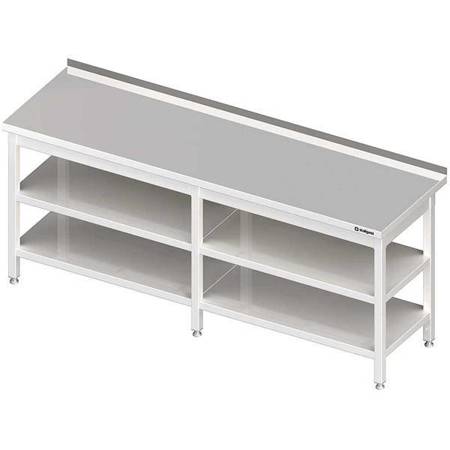 Wall table with 2 shelves 2000x600x850 mm welded STALGAST MEBLE 980076200