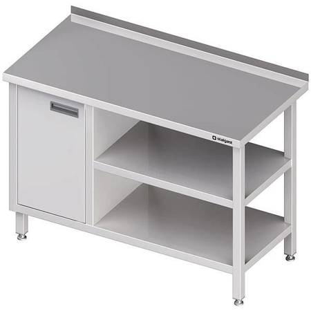 Wall table with cabinet (L),and 2 shelves 1000x600x850 mm STALGAST MEBLE 980526100