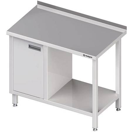 Wall table with cabinet (L),and shelf 1100x600x850 mm STALGAST MEBLE 980506110