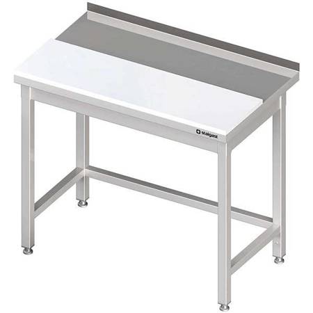 Wall table with polyethylene plate 1300x600x850 mm welded STALGAST MEBLE 980586130