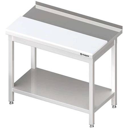 Wall table with polyethylene plate,and shelf 1000x700x850 mm welded STALGAST MEBLE 980597100