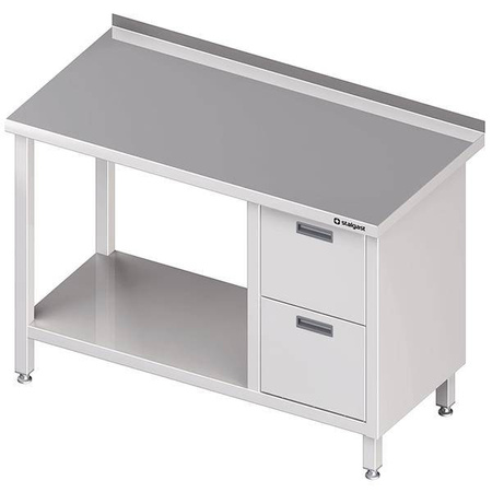 Wall table with two drawer block (P),and shelf 900x700x850 mm STALGAST MEBLE 980277090