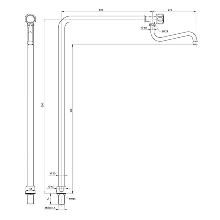 Water column STALGAST 651601